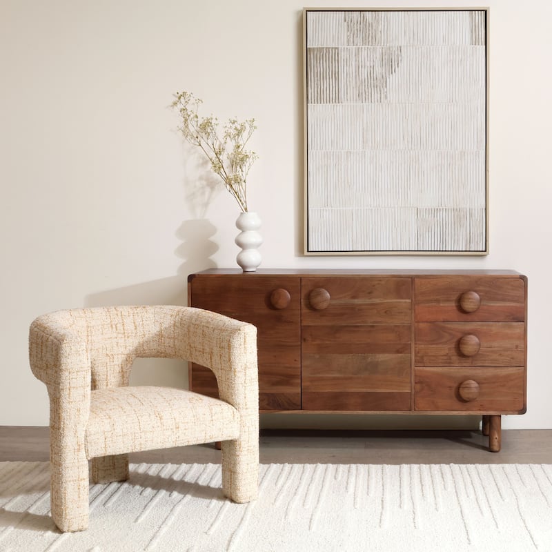 Bruno Upholstered Occasional Chair, Ginger