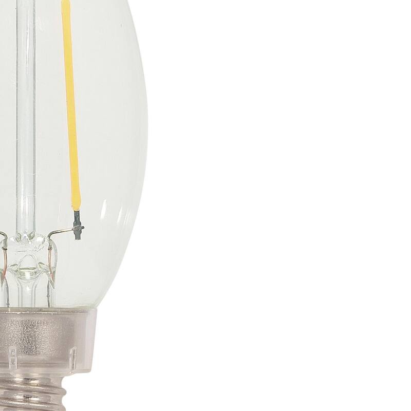 Westinghouse Lighting 2 Watt (25 Watt Equivalent) Clear B11 Dimmable Filament LED Light Bulb, Candelabra Base, 6 Pack - 6-Pack