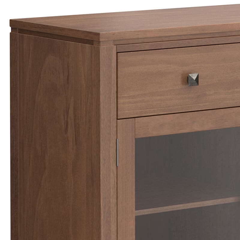WYNDENHALL Essex SOLID WOOD 54 inch Wide Contemporary Sideboard Buffet in Mahogany - 54 inch Wide