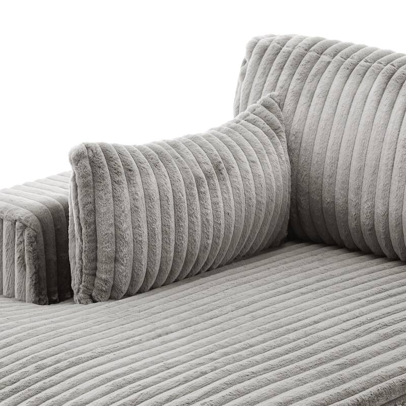 DREAMSIDEA Modern Oversized Chaise Lounge Sofa for Living Room