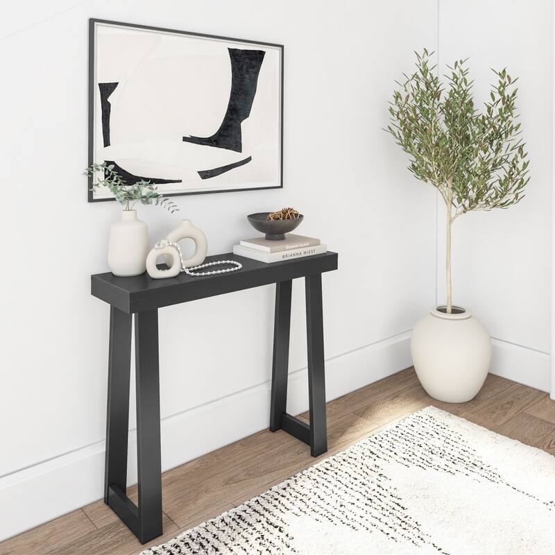 Plank and Beam Classic Console Table - 36 inches - 36" - Black