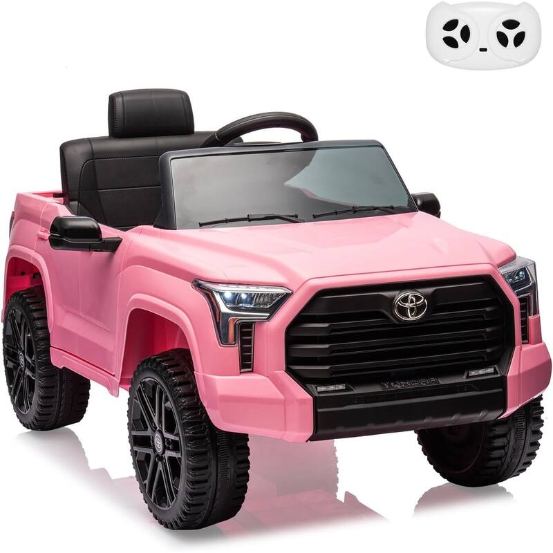 12V Electric Ride-On Toy Car for Kids with Remote - Pink