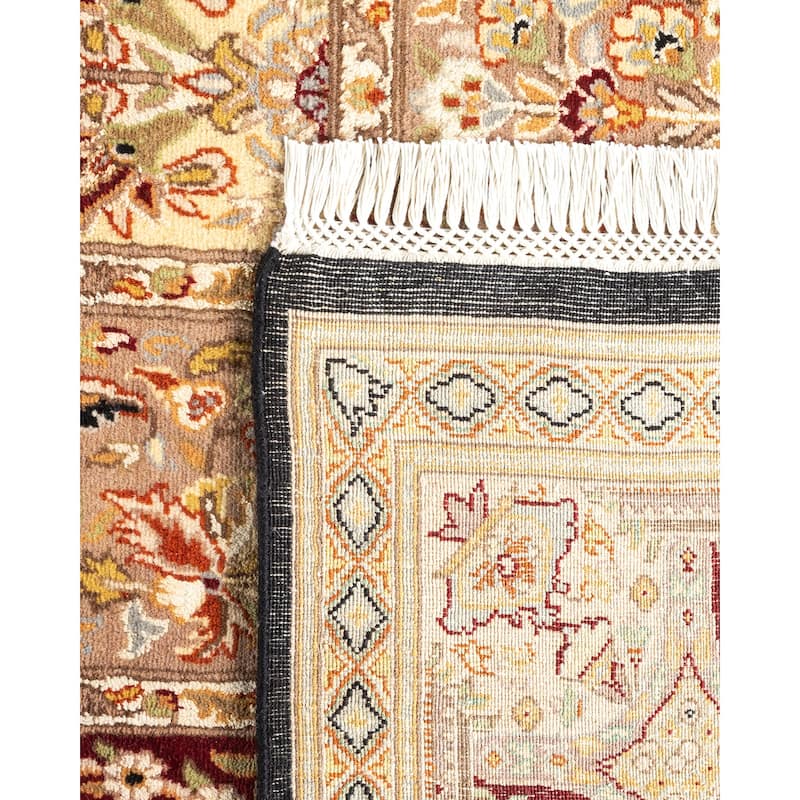 Overton Hand Knotted Wool Contemporary Oriental Black Area Rug - 6' x 9'