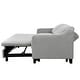 3 In 1 Convertible Queen Sleeper Sofa Bed, Modern Fabric Loveseat - On 