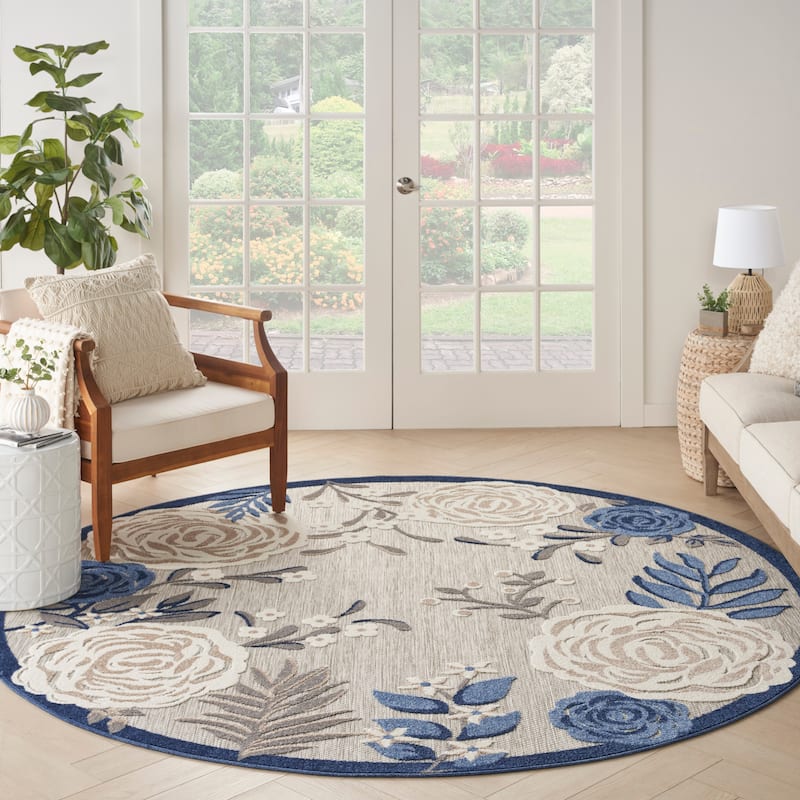 Nourison Aloha Indoor/Outdoor Floral Area Rug