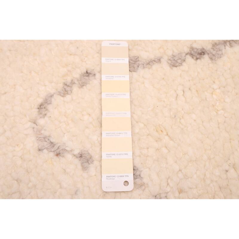 ECARPETGALLERY Hand-knotted Looma Cream Wool Rug - 7'10 x 10'3