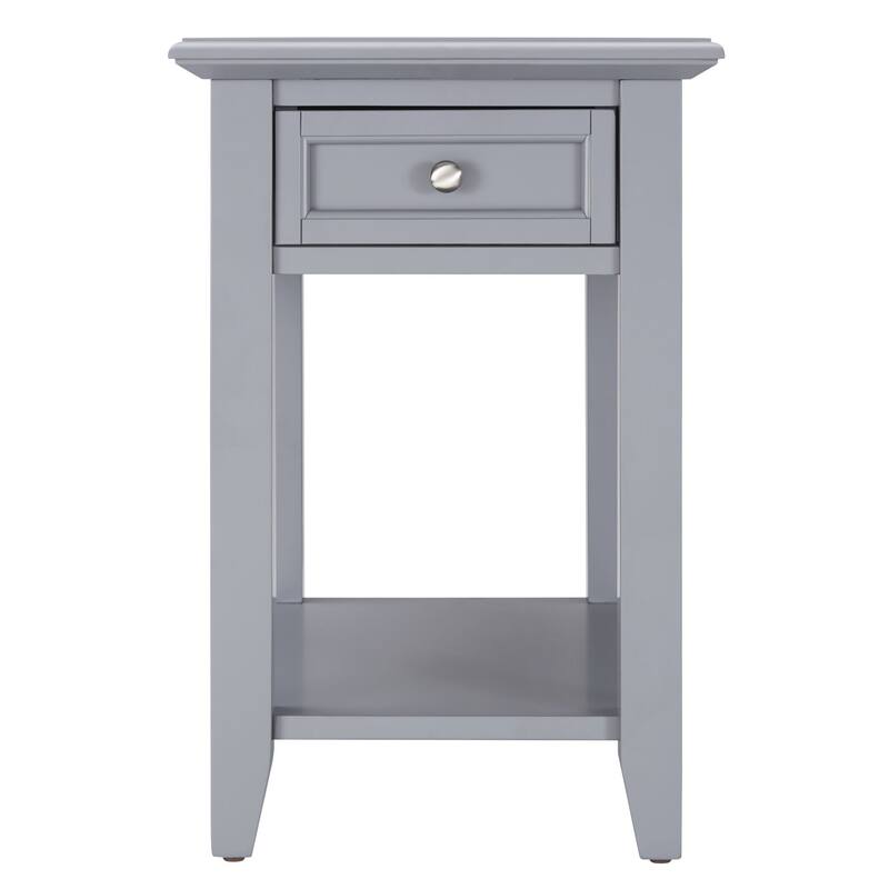 Zayden 1-drawer Side Table with Charging Station by iNSPIRE Q Bold