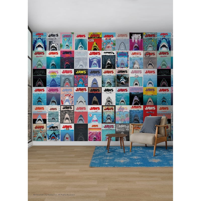 JAWS 50th Anniversary Posters Peel and Stick Mural