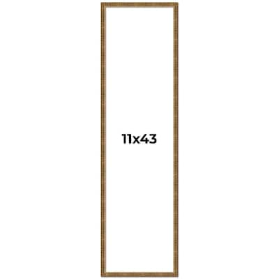 11x43 Frame Gold Kingsley Distressed Solid Wood Picture Frame Width
