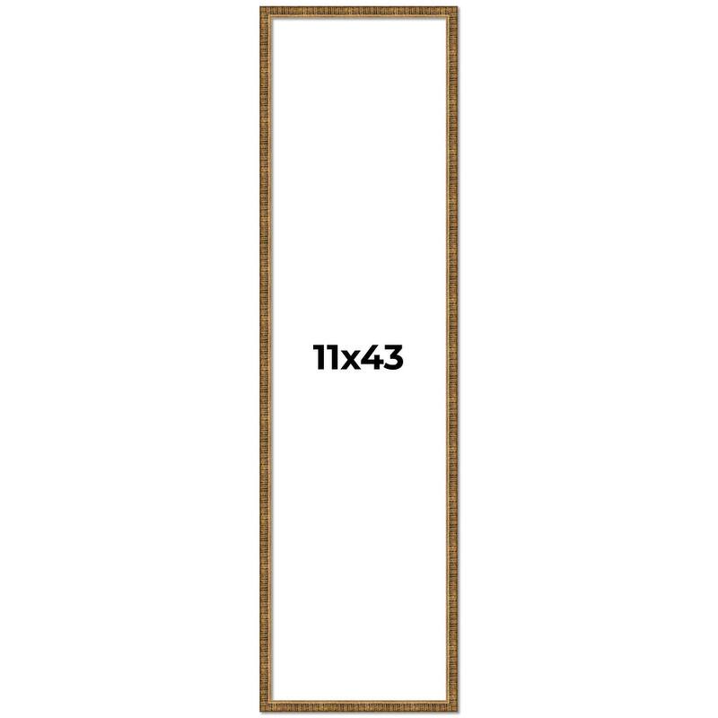 11x43 Frame Gold Picture Frame - Complete Modern Photo Frame Includes