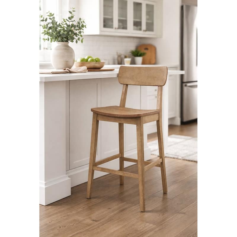 Rustic 29-inch Torino Wood Bar Stool