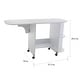 preview thumbnail 4 of 2, SEI Furniture White Folding Sewing Machine Table