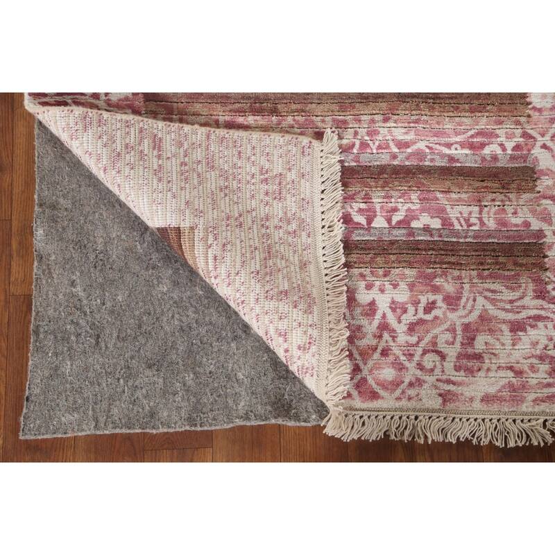 Abstract Modern Oriental Accent Rug Handmade Wool Carpet - 2'9"x 4'8"