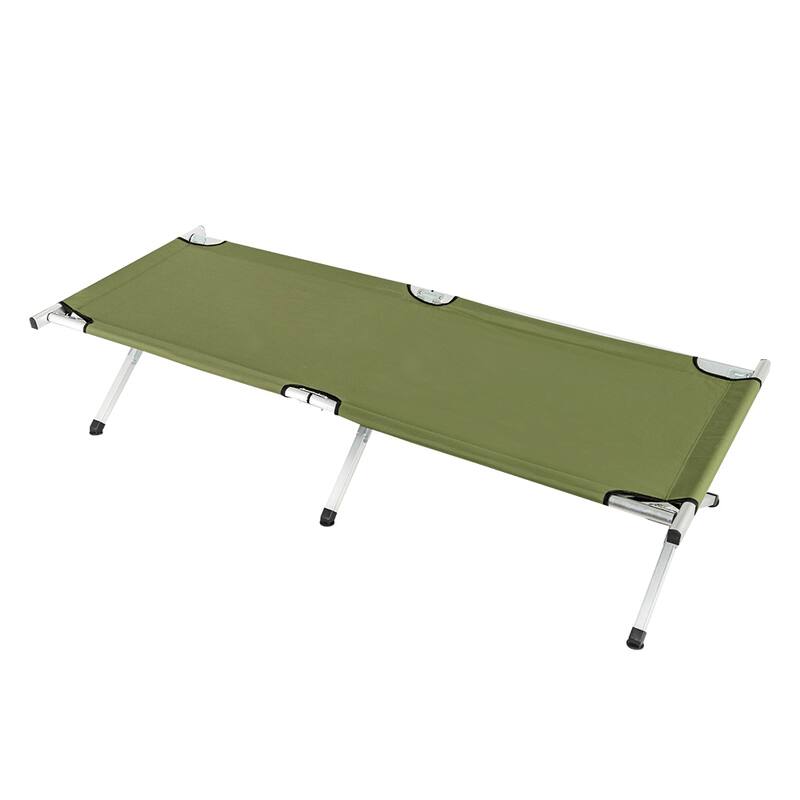 Outdoor Portable Folding Camping Cot with Carrying Bag - Army Green
