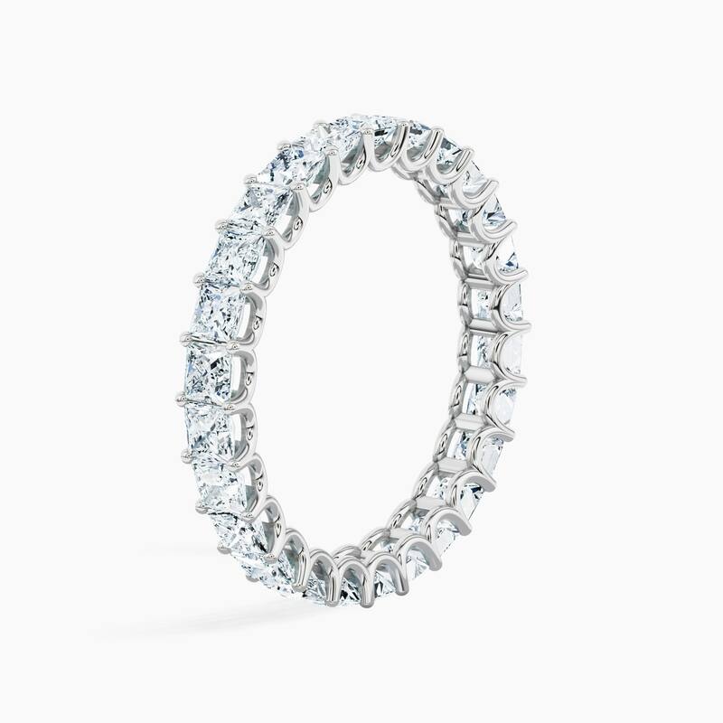 Auriya 14k Gold Princess Lab Grown Diamond Eternity Band 2.60 - 11.25 ct. tw. (F-G, VS)