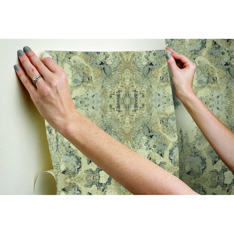 Gilbert 20' L x 27" W Beauty Peel and Stick Wallpaper