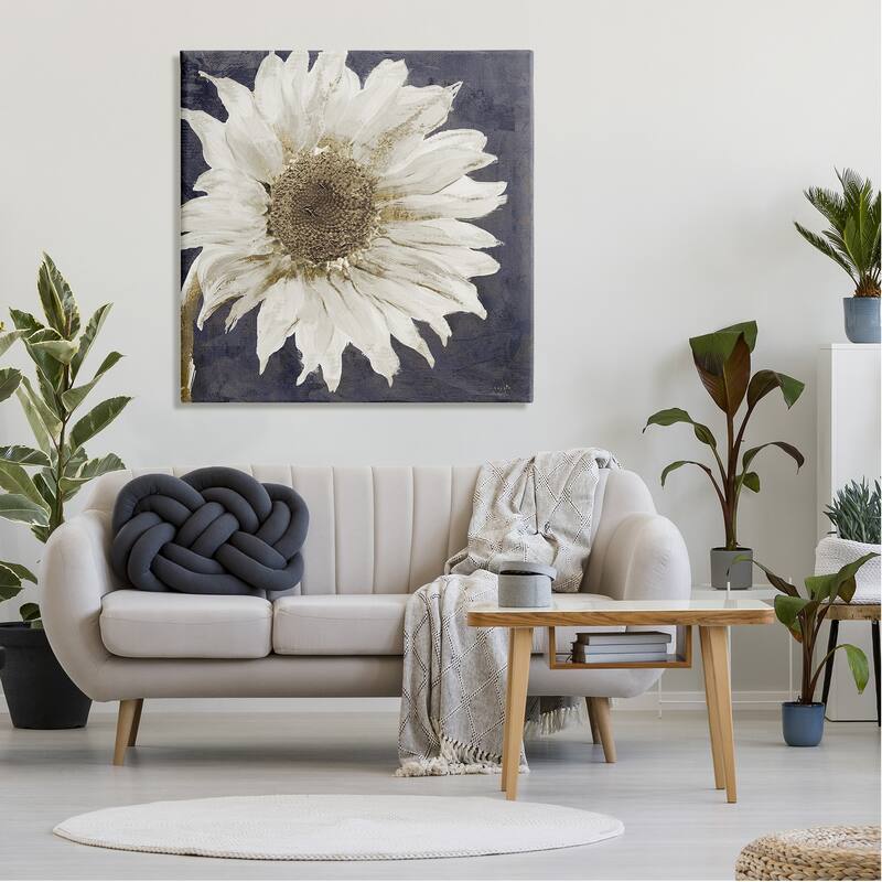 Stupell Modern Distressed Daisy Stretched Canvas Wall Art, Design by Sophie 6