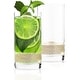 preview thumbnail 1 of 6, Berkware Luxurious Highball Cocktail Sparkling"Diamond" Studded Glasses Set of 2