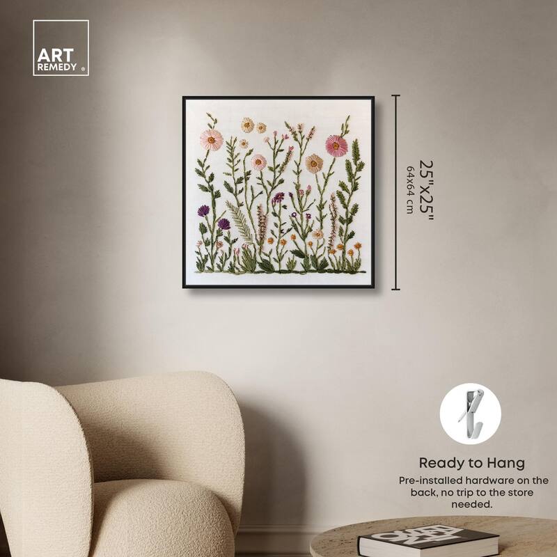 Wildflower Patch III Canvas by Art Remedy