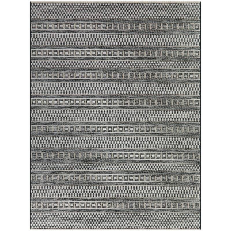 Cohen Checkered Stripe Indoor/Outdoor Area Rug
