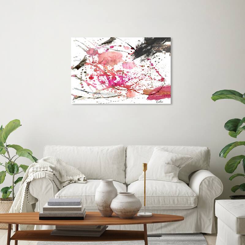 Wynwood Studio Canvas Abstract Dawn of Times HR Pink and Pastel Pink Modern & Contemporary Wall Art Canvas Print - 20 x 30