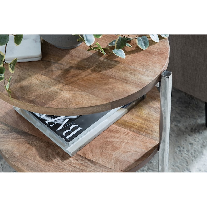 Kate and Laurel Lamaar Round Side Table - 19x19x25
