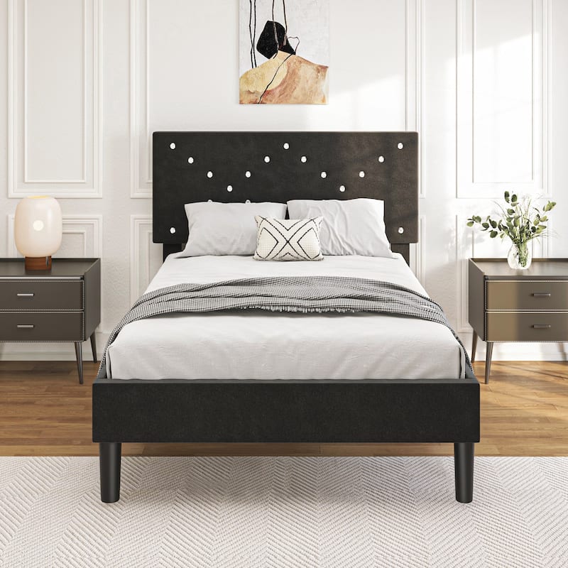 Premium Upholstered Platform Bed for Ultimate Comfort and Durability