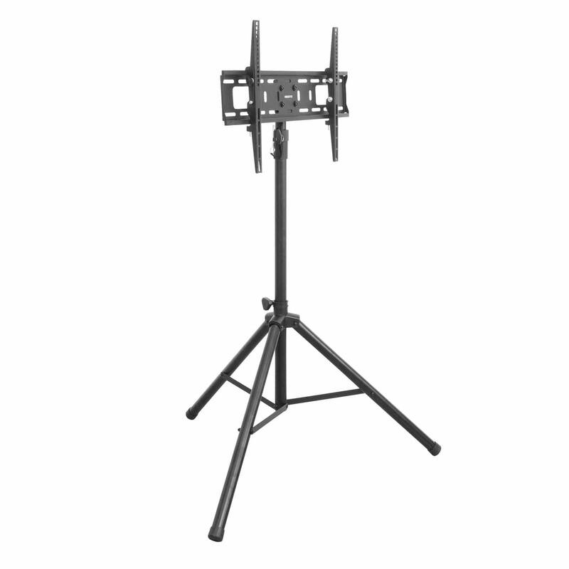 Mount-It! Tripod Portable TV Stand Fits LCD LED Flat Screen TV - Black