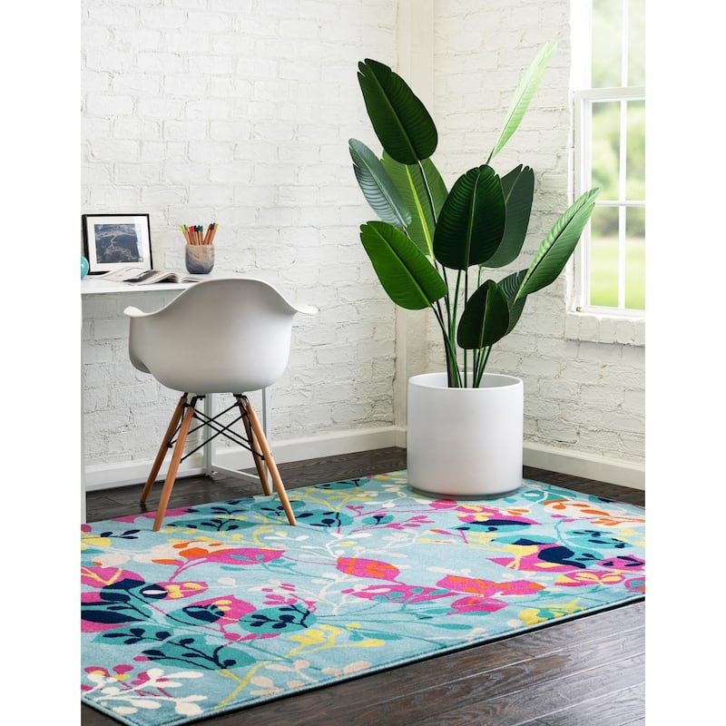 Contemporary Chorisia Collection Area Rug