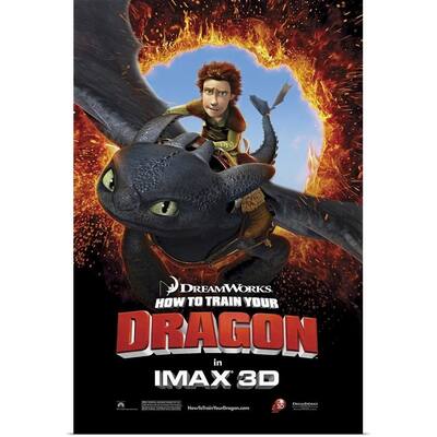 "How to Train Your Dragon (2010)" Poster Print - Multi