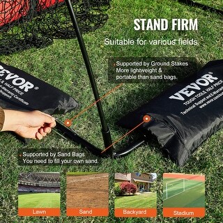 9 Hole Baseball Net with Carry Bag, Strike Zone, Ground Stakes, for Youth Adults