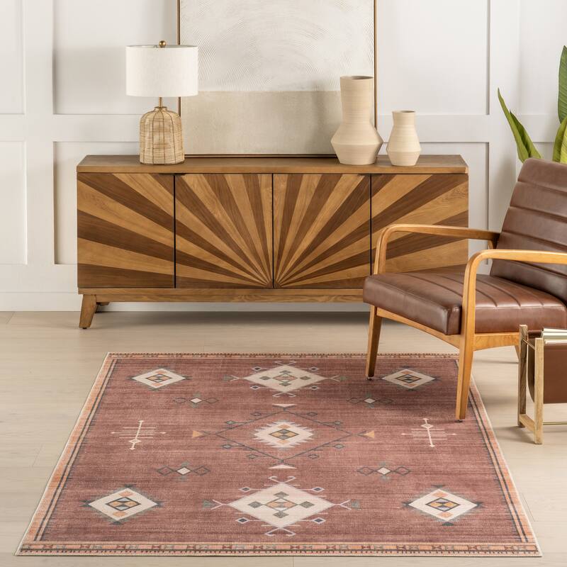 Nuloom Shenai SplashGuard Machine Washable Area Rug