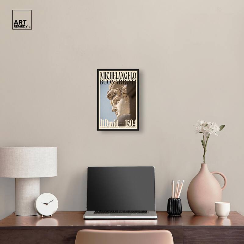 David in Marble Canvas by Art Remedy