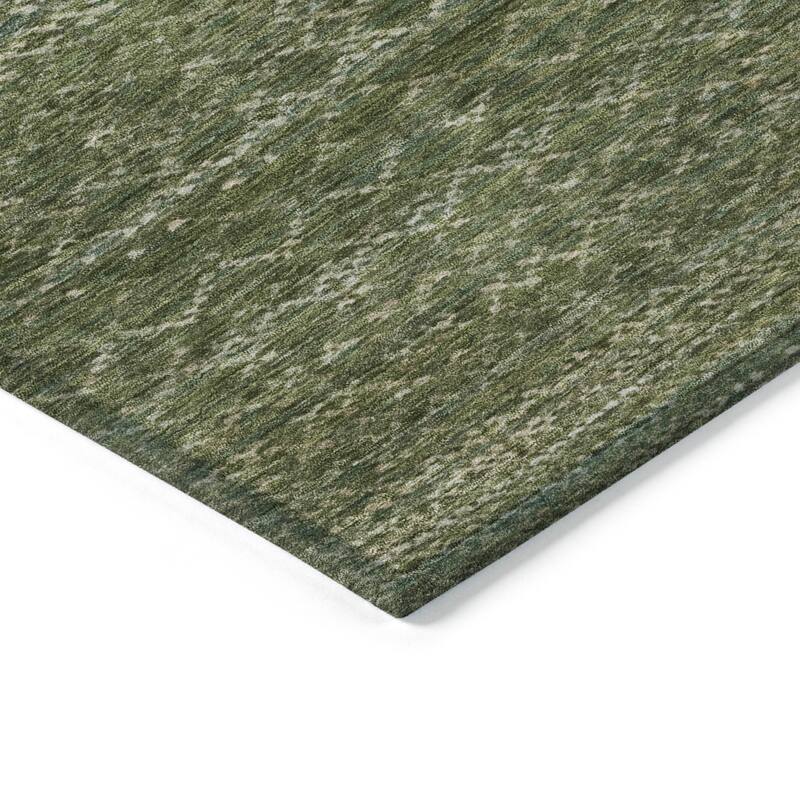 Machine Washable Indoor/Outdoor Modern Trellis Chantille Rug