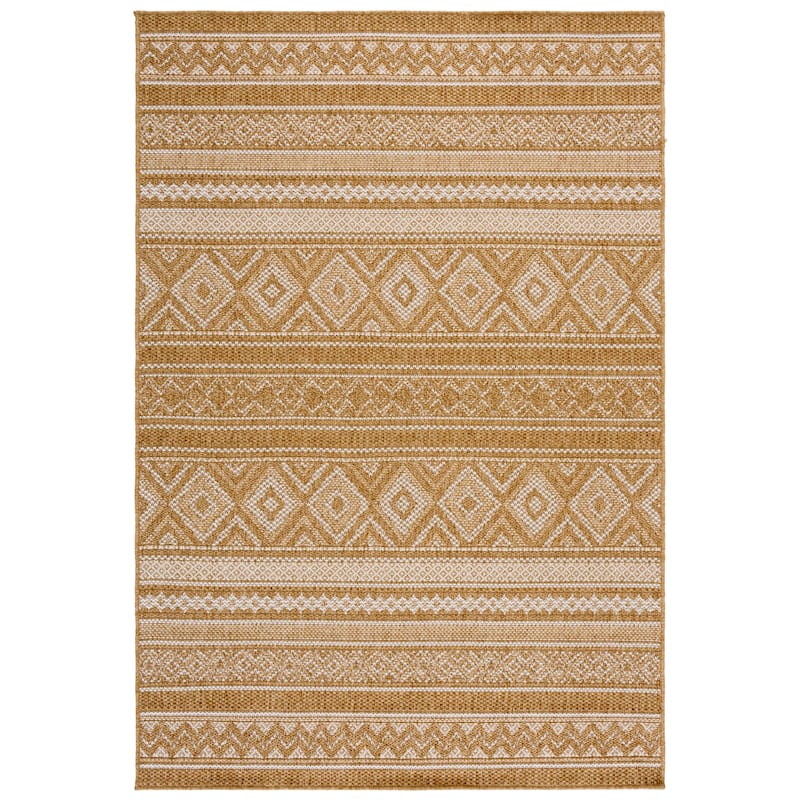 SAFAVIEH Sisal Performance Herminie Washable Indoor/Outdoor Rug - Weather Resistant & Easy Cleaning - Natural/Ivory - 4' x 6'