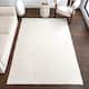Nuloom Loni SuperiorWash Solid Machine Washable Shag Area Rug - 5' x 8' - White - Rectangle