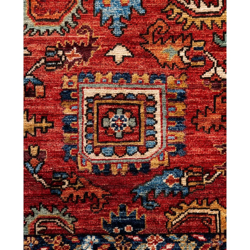 Serapi One-of-a-Kind Hand-Knotted Area Rug - Red - 4' 1" x 6' 0"