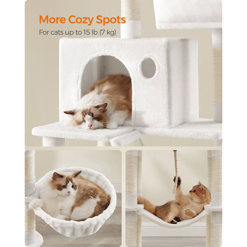 Multi-Level Cat Tree with Perches Caves and Scratching Posts