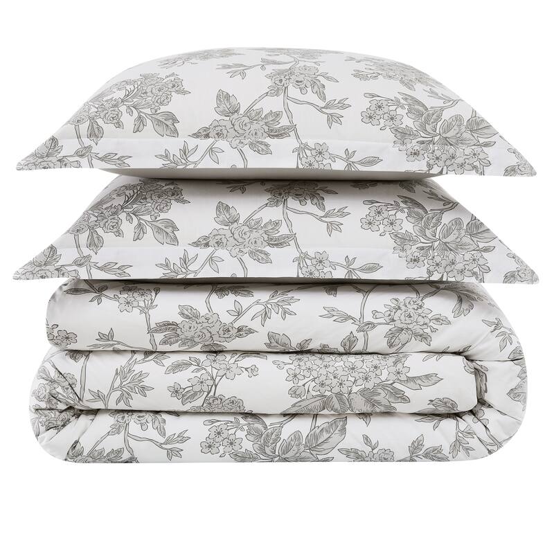 Brooklyn Loom Mila Floral Duvet Cover Set