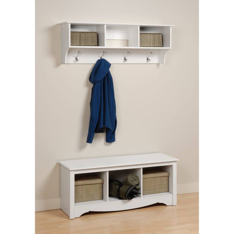 Winslow White Hanging Entryway Shelf