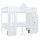 preview thumbnail 25 of 26, Full-Over-Full Bunk Bed with Changeable Table , Bunk Bed Turn into Upper Bed and Down Desk
