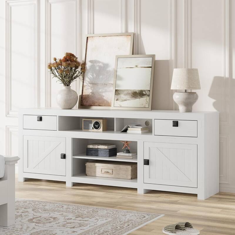 Farmhouse TV Consoles with Storage, TV Stand for 75 inch TV - N/A