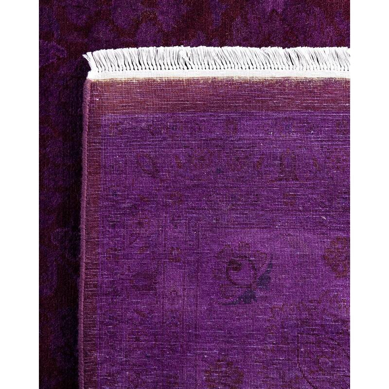 Fine Vibrance One-of-a-Kind Hand-Knotted Area Rug - Brown, 9' 1" x 12' 5" - 9' 1" x 12' 5"