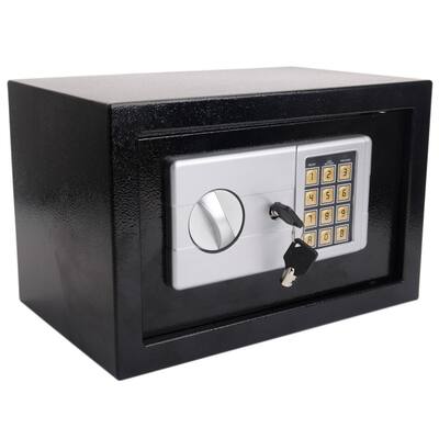 Mini Wall-in Style Electronic Code Metal Steel Box Safe Case 20EA Black(0.32 Cubic Feet)