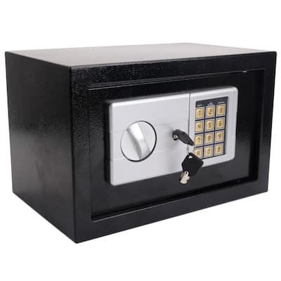 Mini Wall-in Style Electronic Code Metal Steel Box Safe Case 20EA Black(0.32 Cubic Feet)