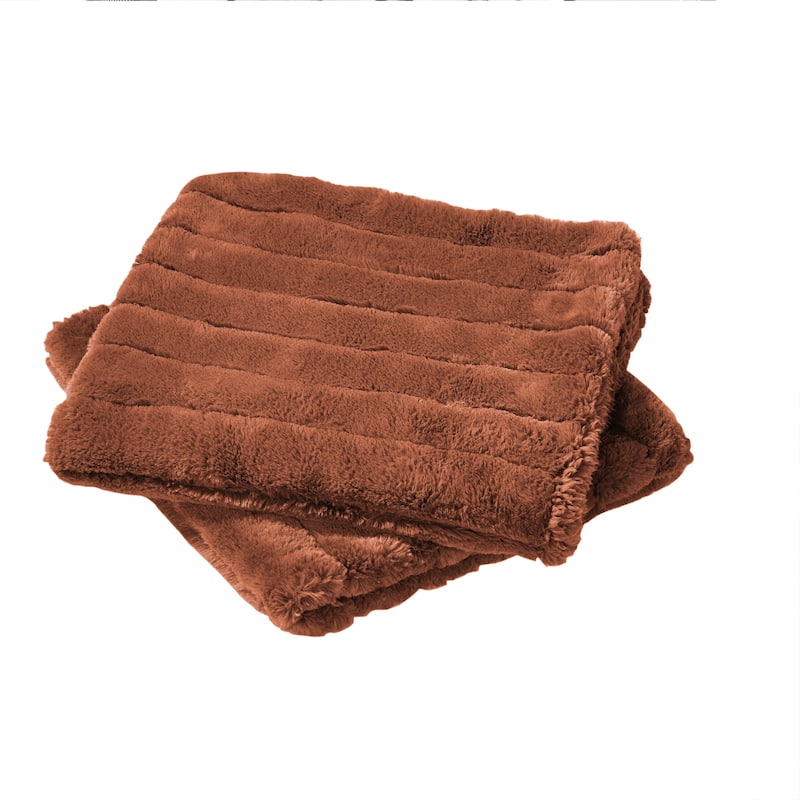 Serenta SuperMink Solid Color Throw Pillow Shell Cushion Cover Set
