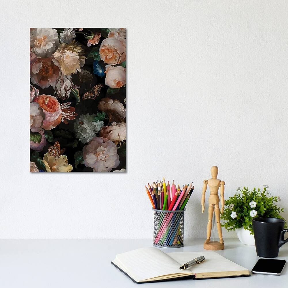 iCanvas "Dutch Antique Flowers Ii" by UtArt Canvas Print