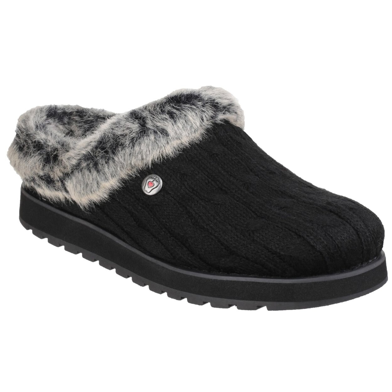 skechers ice angel suede mule slippers
