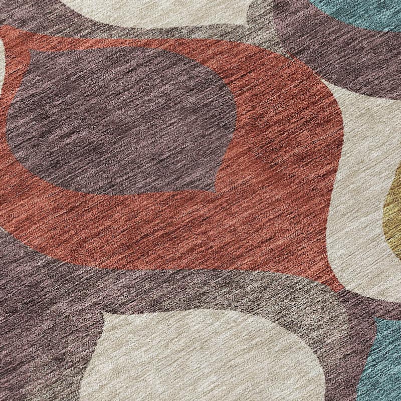 Machine Washable Indoor/ Outdoor Chantille Contemporary Geo Rug