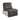 Power Recliner with Leather Upholstery and Padded Seating, Gray